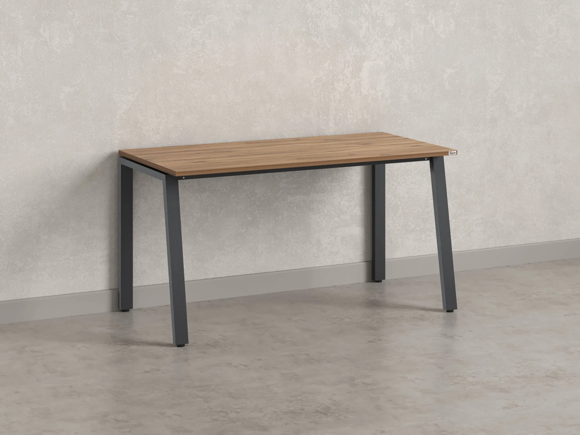 Стол прямой на Л-образных опорах 1400x600x750 RM004-14x6 Дуб Юстус/Серый