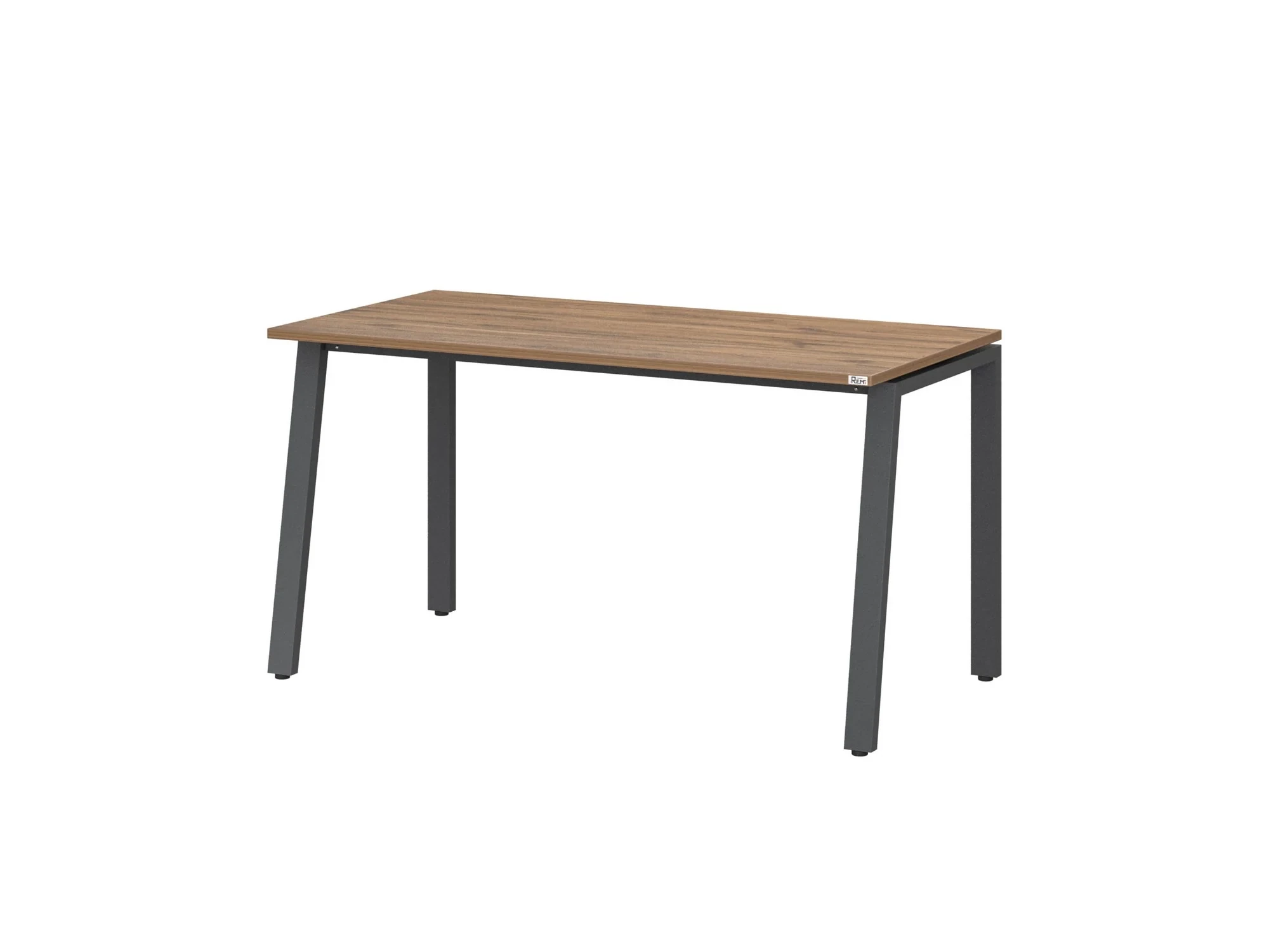 Стол прямой на Л-образных опорах 1400x600x750 RM004-14x6 Дуб Юстус/Серый