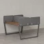 Бенч-система, 2 рабочих места, 5 тканевых экранов 1600x1200x750 RM172-3-16x12 Дуб Юстус/Серый