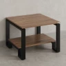Журнальный стол с полкой 600x700x550 RM181-6x7 Дуб Юстус/Черный