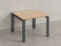 Журнальный стол с полкой 700x800x550 RM183-7x8 Вяз Швейцарский светлый/Серый