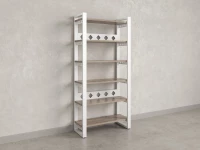 Стеллаж, 6 уровней 900x370x1920 RM132-90x37 Дуб Маувелла/Белый