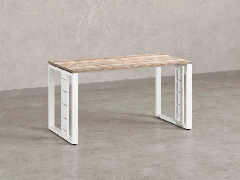 Стол прямой на О-образных опорах 1800x900x750 RM040-18x9 Дуб Маувелла/Белый