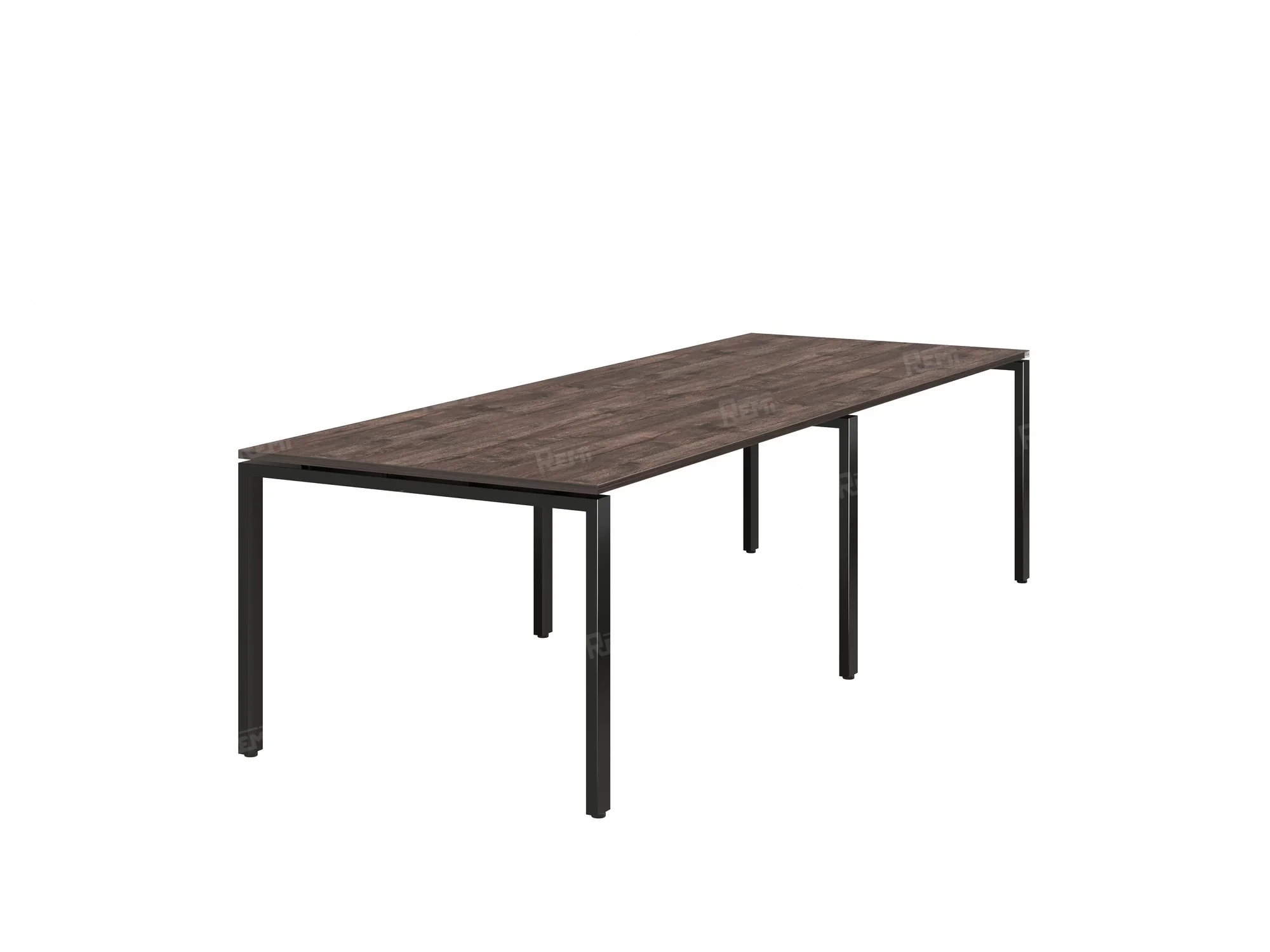 Cтол для переговоров, на П-образном каркасе 2100x1200x750 RM080-210x120 Дуб Апрельский шоколад/Черный