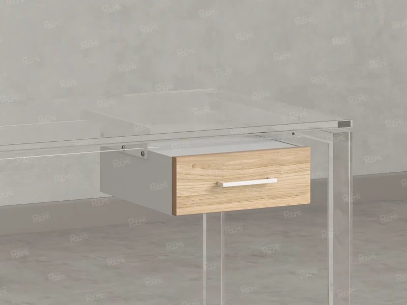 Тумба подвесная, один ящик 400x452x150 RM200-16х7 Вяз Швейцарский Светлый/Белый