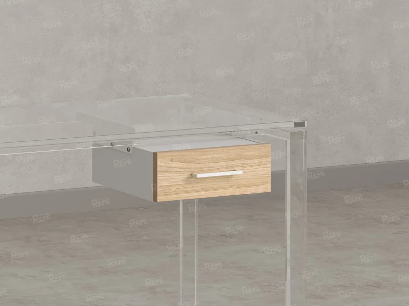 Тумба подвесная, один ящик 400x452x150 RM200-16х7 Вяз Швейцарский Светлый/Белый