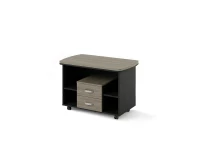 BRL RB075-120x60 Мобильная тумба на роликовых опорах 1200х600х700 Шорвуд/Черный