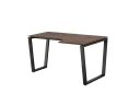 Стол угловой, U-опора, правый 1400x900/1200x750, RM050-14x9-12 Дуб Апрельский шоколад/Черный