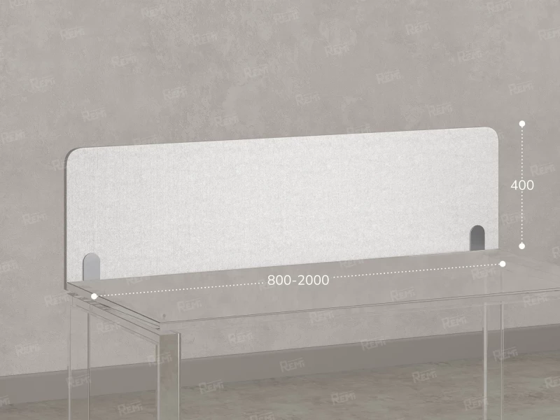 Экран-перегородка тканевый 1800x16x400 RM207-180x40 Белый