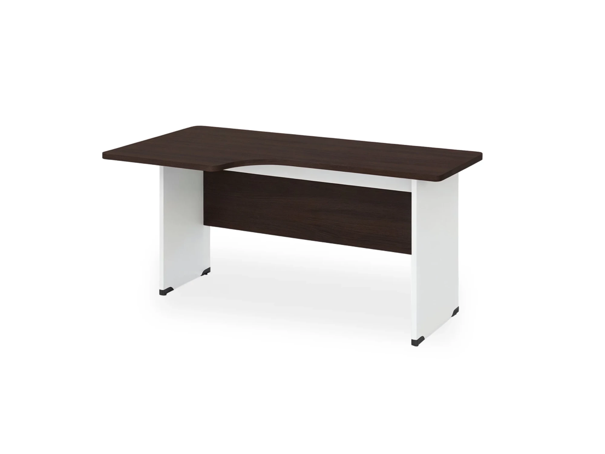 BRL RB085-160х95L Угловое рабочее место левое 1600х950х740 Венге/Белый