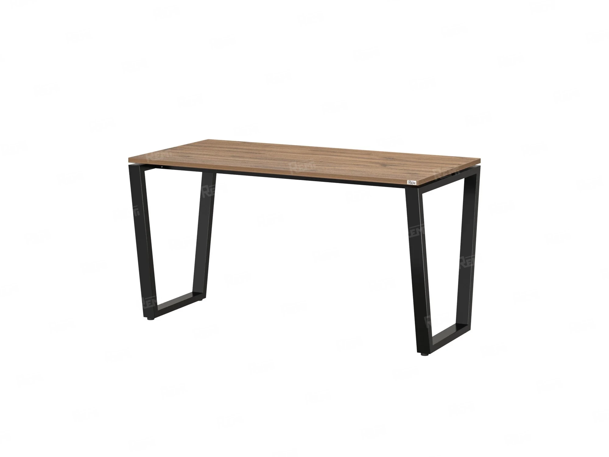 Стол прямой на U-образных опорах 1400x700x750 RM003-14x7 Дуб Юстус/Черный