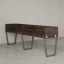 Бенч-система в 1 ряд, 2 рабочих места 5 ЛДСП экранов 2400x800x750 RM174-2-24x8 Дуб Апрельский шоколад/Серый