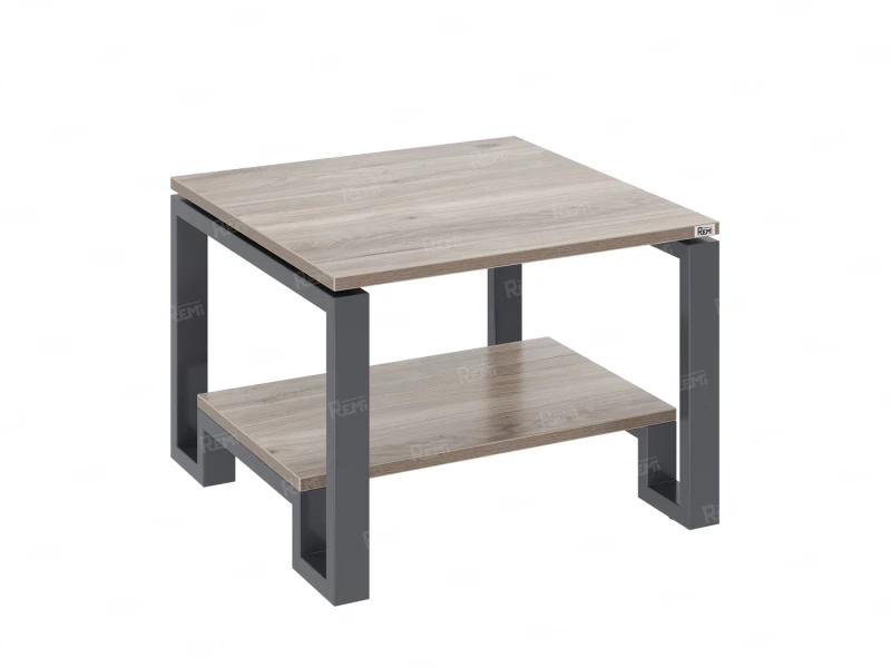Журнальный стол с полкой 900x700x550 RM181-9x7 Дуб Маувелла/Серый