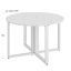 Круглый стол на О-образных опорах 1200x1200x750 RM187-12x12 Белый/Белый