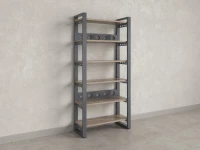 Стеллаж, 6 уровней 900x370x1920 RM132-90x37 Дуб Маувелла/Серый