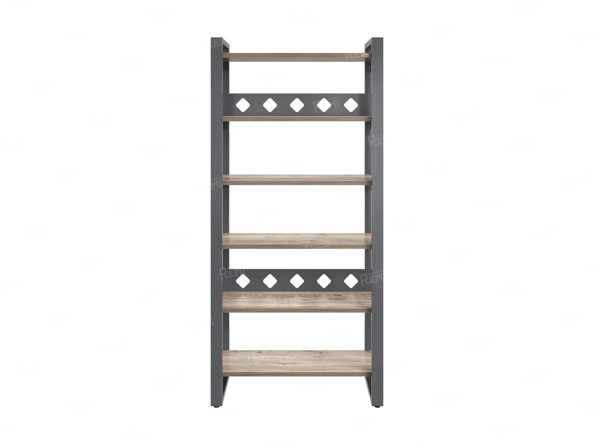 Стеллаж, 6 уровней 900x370x1920 RM132-90x37 Дуб Маувелла/Серый