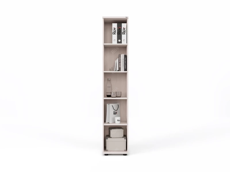 Узкий стеллаж RLG026 350х350х1830 Дуб Молочный, Серия ЛАЙТ | LIGHT