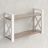 Полка настенная 900x200x500 RM196-90x20 Дуб Маувелла/Белый