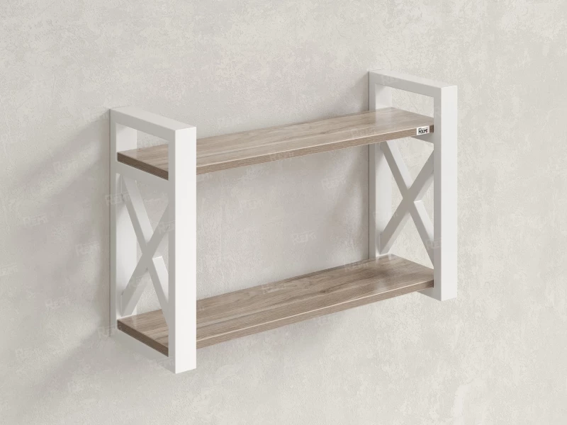 Полка настенная 900x200x500 RM196-90x20 Дуб Маувелла/Белый