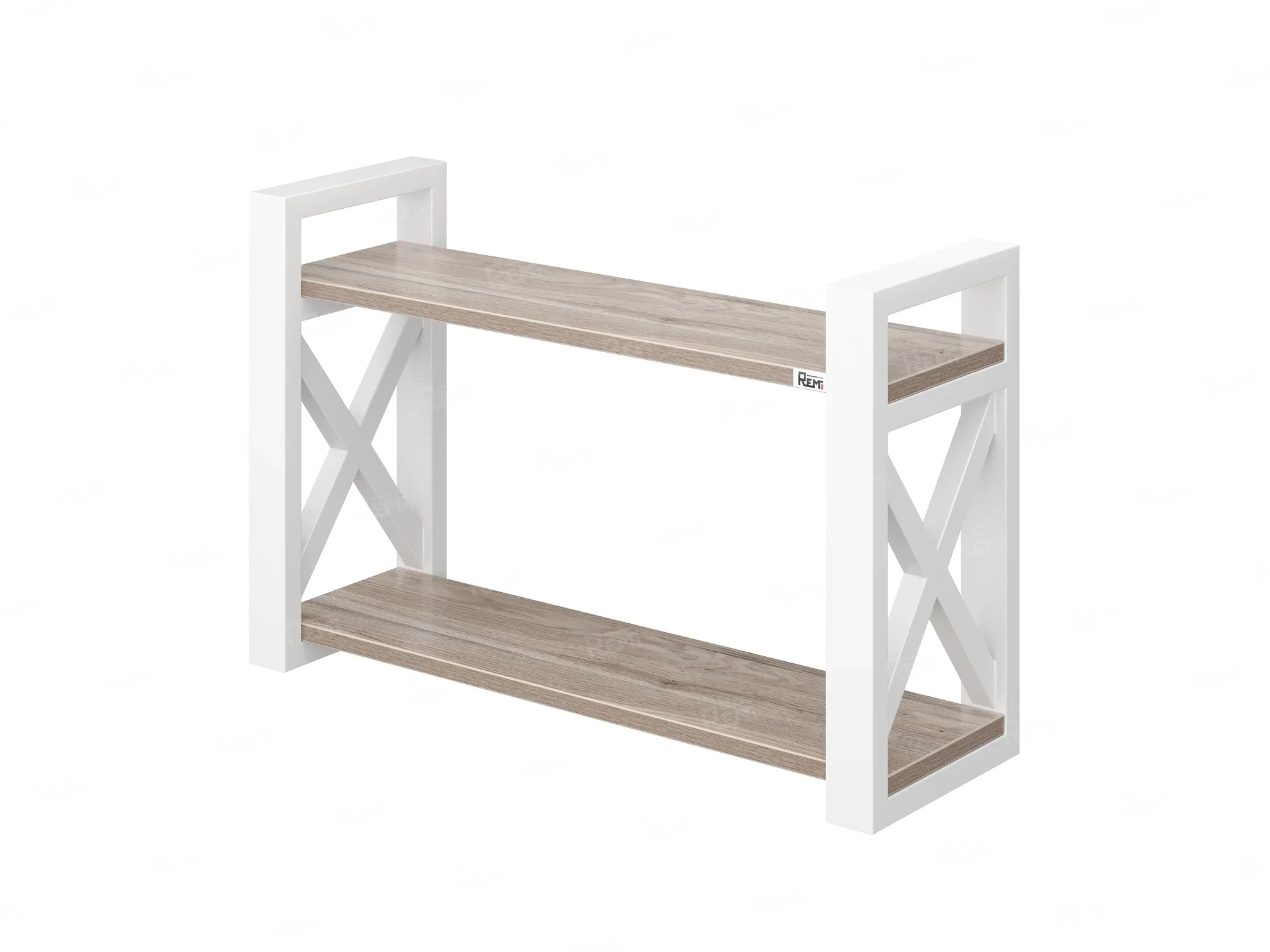 Полка настенная 900x200x500 RM196-90x20 Дуб Маувелла/Белый