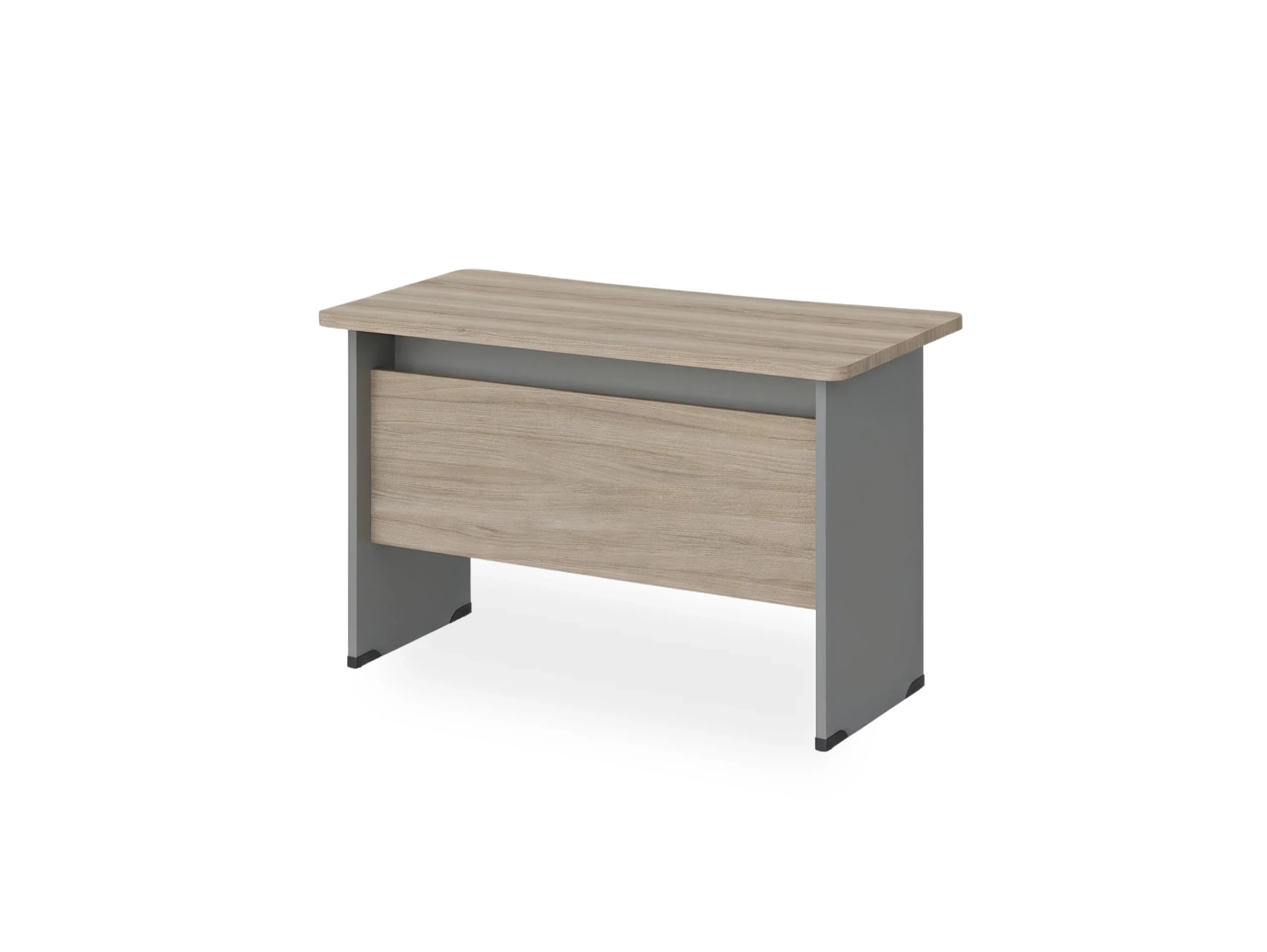 BRL RB001-180х65 Стол прямой с вогнутой столешницей 650 мм 1800х650х740 Шорвуд/Серый вулкан-кий