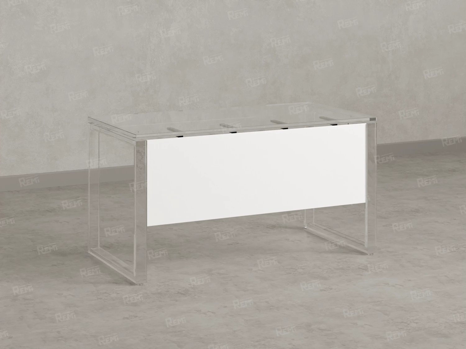 Нижний подвесной ЛДСП экран 2000x16x430 RM202-200x43 Белый