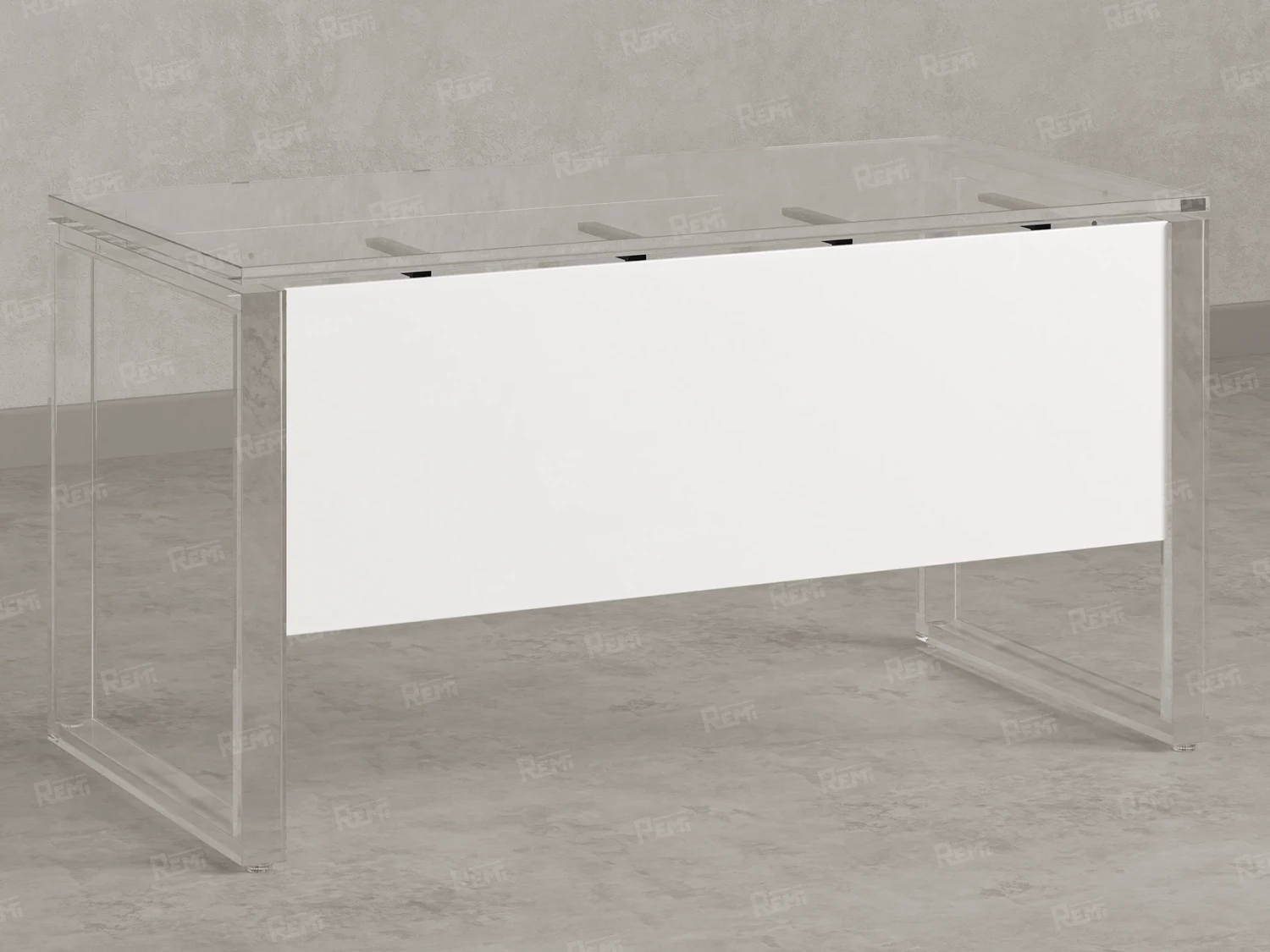 Нижний подвесной ЛДСП экран 2000x16x430 RM202-200x43 Белый