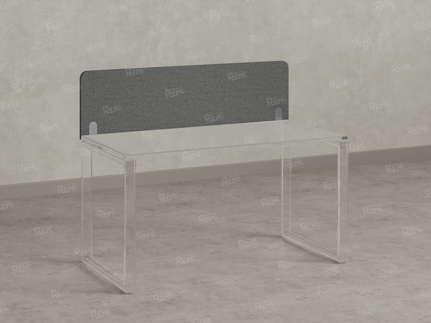 Экран-перегородка тканевый 1800x16x400 RM207-180x40 Серый