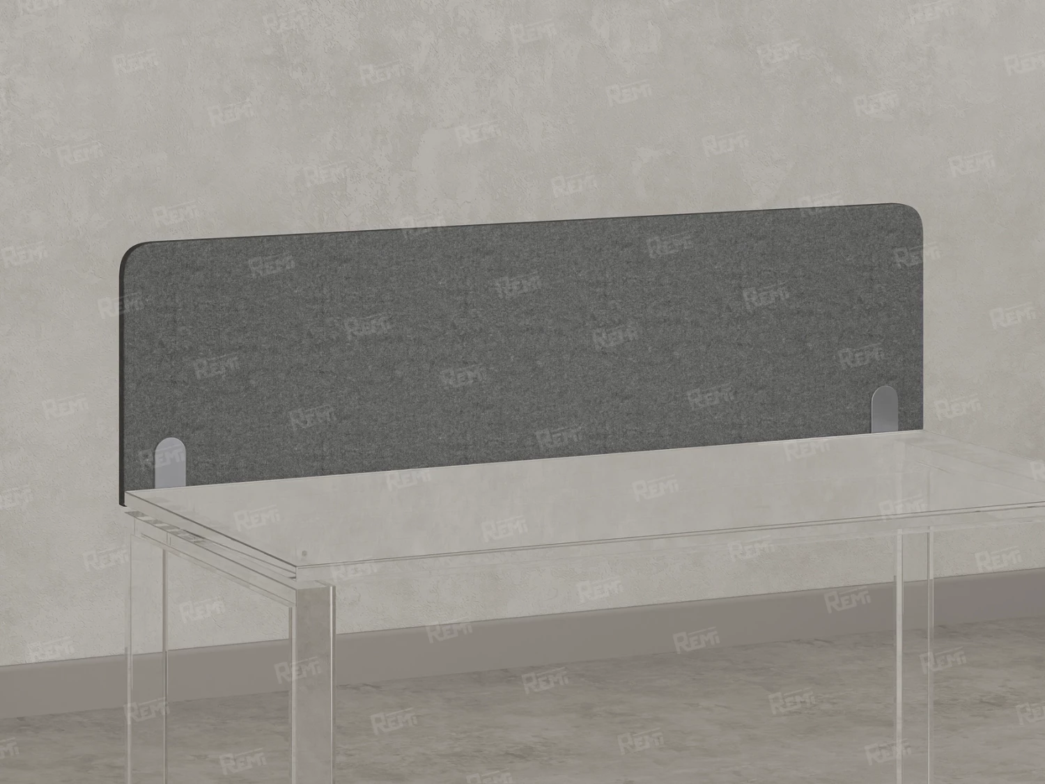 Экран-перегородка тканевый 1800x16x400 RM207-180x40 Серый