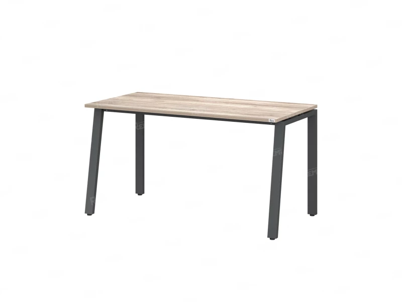 Стол прямой на Л-образных опорах 1800x700x750 RM004-18x7 Дуб Маувелла/Серый