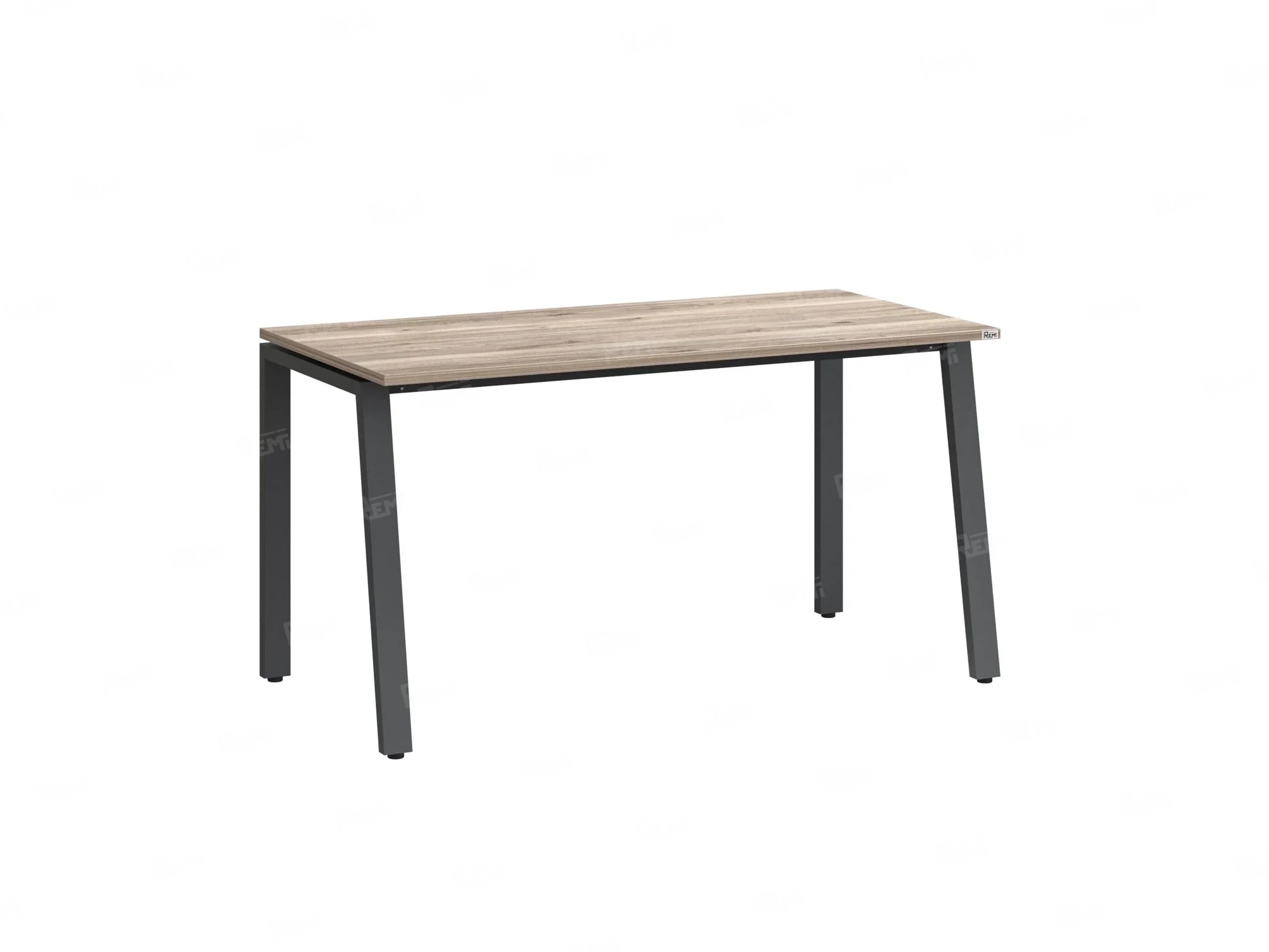 Стол прямой на Л-образных опорах 1800x700x750 RM004-18x7 Дуб Маувелла/Серый