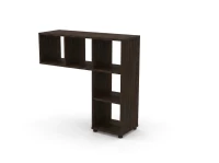 Стеллаж угловой RAC034 для столов, 5 секций 122,8x35,2x112 Дуб Термо, Серия Аккорд | Accord