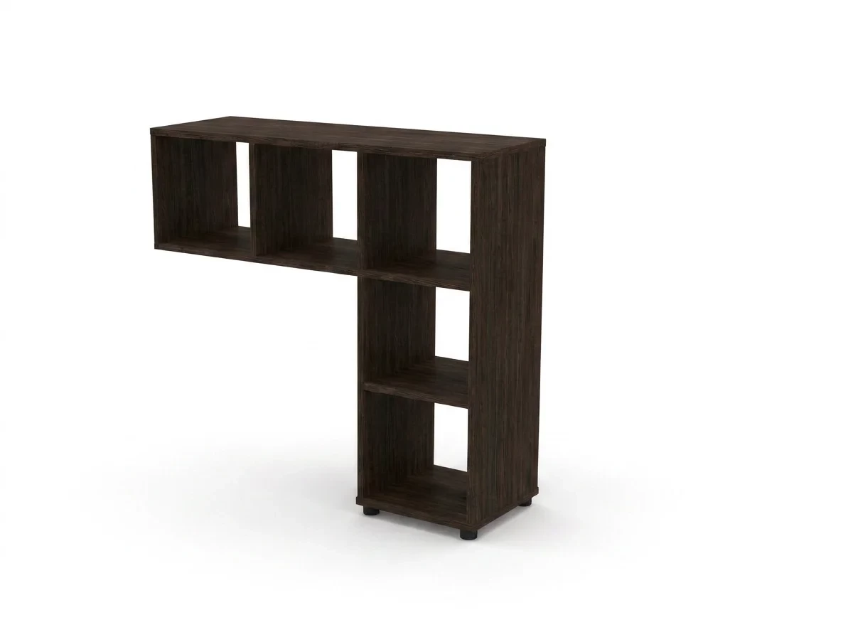 Стеллаж угловой RAC034 для столов, 5 секций 122,8x35,2x112 Дуб Термо, Серия Аккорд | Accord. Серия Аккорд | Accord. Серия Аккорд | Accord