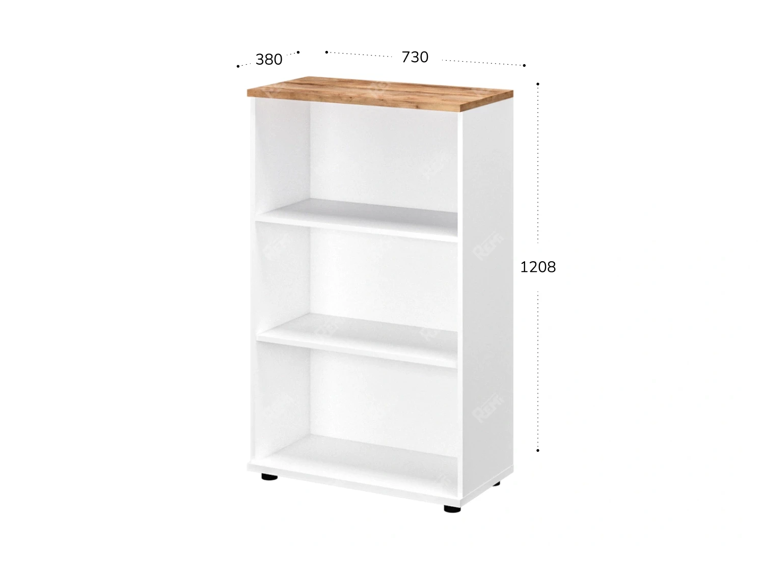 Стеллаж 730x380x1208 RTD049 Таксония медовая/Белый. Серия Тандем / Tandem. Серия Тандем / Tandem