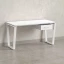 Стол прямой с подвесной тумбой, U-опора 1600x800x750 RM034-16x8 Белый/Белый