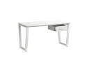 Стол прямой с подвесной тумбой, U-опора 1600x800x750 RM034-16x8 Белый/Белый