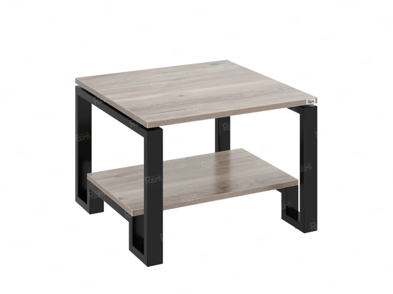 Журнальный стол с полкой 900x700x550 RM181-9x7 Дуб Маувелла/Черный