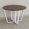 Круглый стол на U-образных опорах 1300x1300x750 RM188-13x13 Дуб Апрельский шоколад/Белый