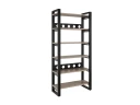Стеллаж, 6 уровней 900x370x1920 RM132-90x37 Дуб Маувелла/Черный