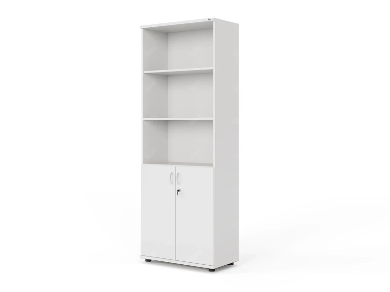 Шкаф комбинированный RLG037 700х350х1830 Белый, Серия ЛАЙТ | LIGHT