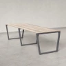 Cтол для переговоров, на V-обазном каркасе 2200x1450x750 RM082-220x145 Дуб Маувелла/Серый