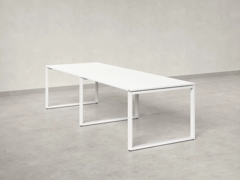 Cтол для переговоров, на О-обазном каркасе 2200x1400x750 RM081-220x140 Белый/Белый