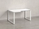 Стол угловой, О-опора, левый 1600x700/900x750, RM055-16x7-9 Белый/Белый