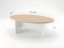 BRL RB007-220х120 Конференц-стол овальный 2200х1200х740 Акация/Белый