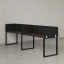 Бенч-система в 1 ряд, 2 рабочих места 5 тканевых экранов 2000x600x750 RM168-1-20x6 Дуб Апрельский шоколад/Черный