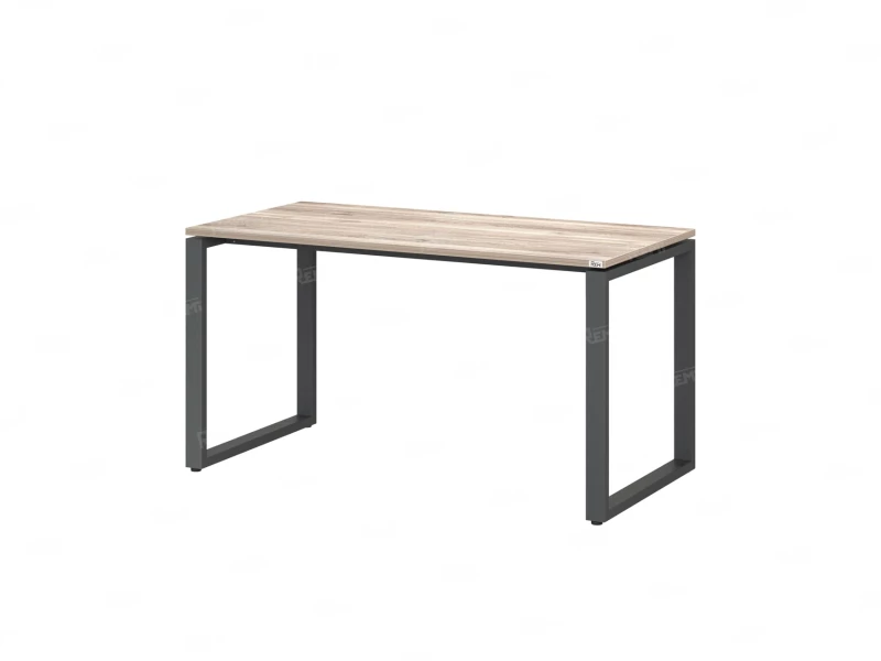 Стол прямой на O-образных опорах 2000x600x750 RM002-20x6 Дуб Маувелла/Серый