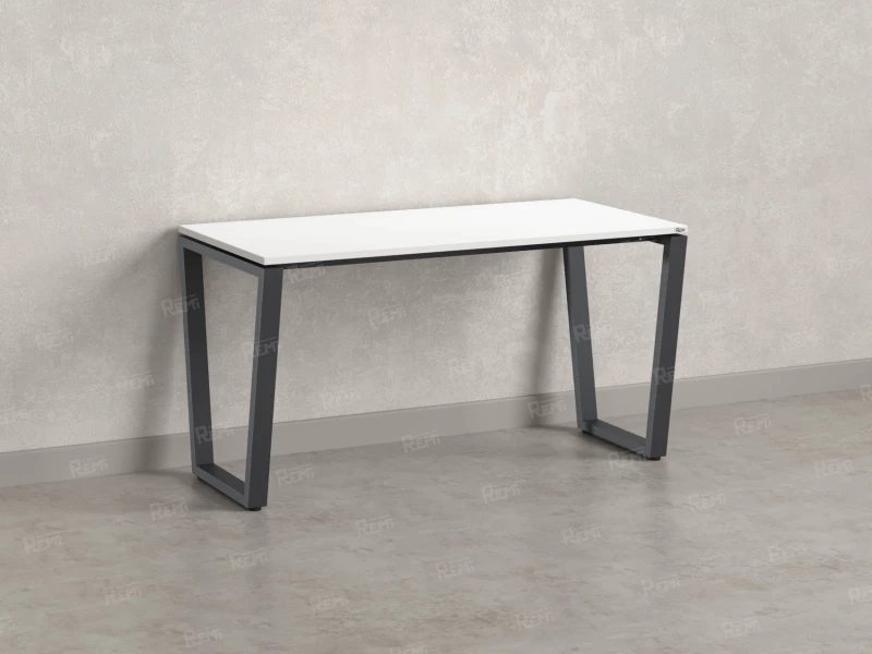 Стол прямой на U-образных опорах 1400x800x750 RM003-14x8 Белый/Серый