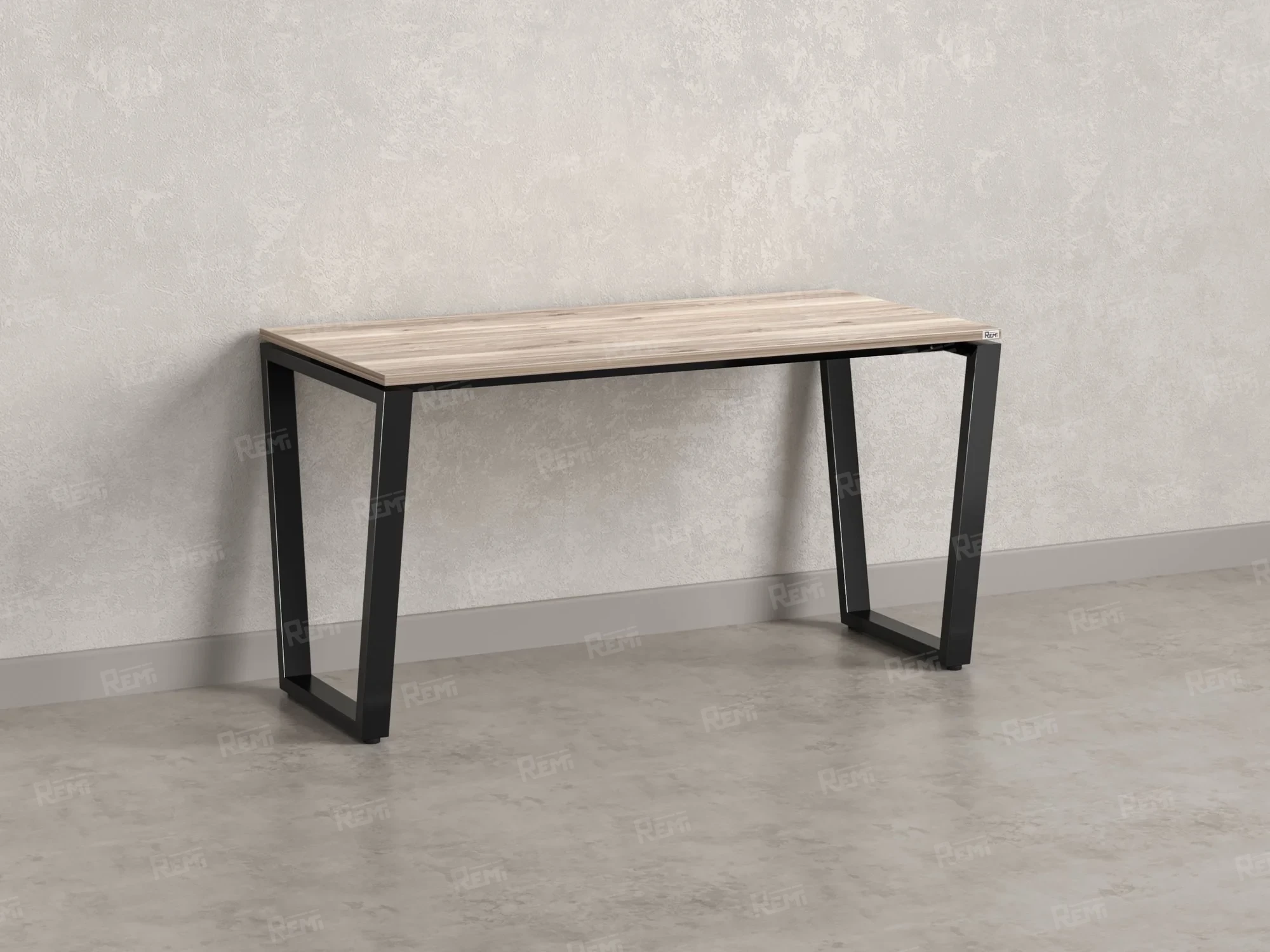 Стол прямой на U-образных опорах 1800x800x750 RM003-18x8 Дуб Маувелла/Черный