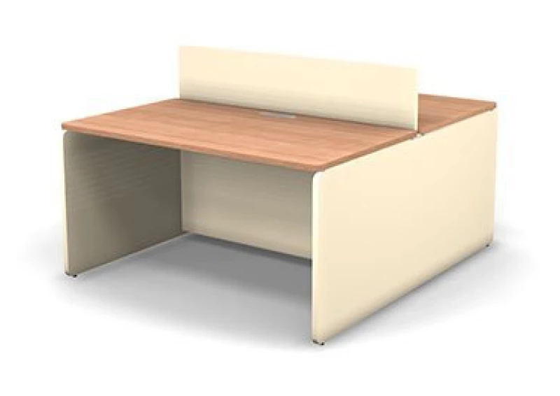 Двусторонний бенч RAC009 на 2 места, с экраном, без заглушек 160x160x73,5см Акация Шеффилд/Кашемир, Серия Аккорд / Accord. Серия Аккорд / Accord. Серия Аккорд / Accord