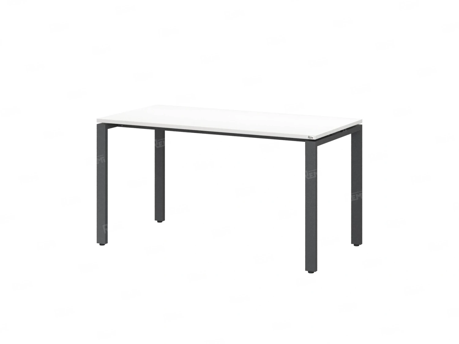 Стол прямой на П-образных опорах 1200x800x750 RM001-12x8 Белый/Серый